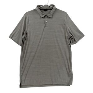 Oakley Hydrolix Polo Shirt Mens Large Gray Golf Performance Regular Fit Athletic